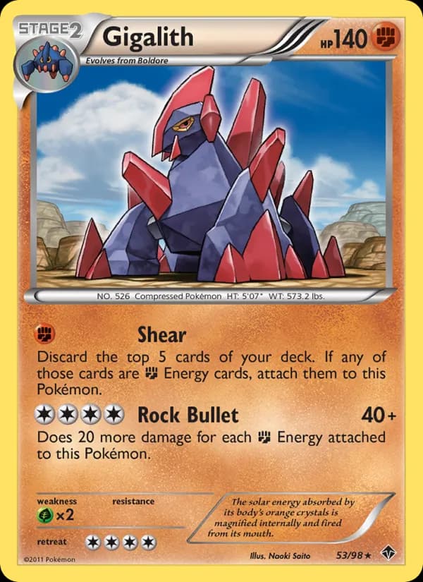 Gigalith card in English