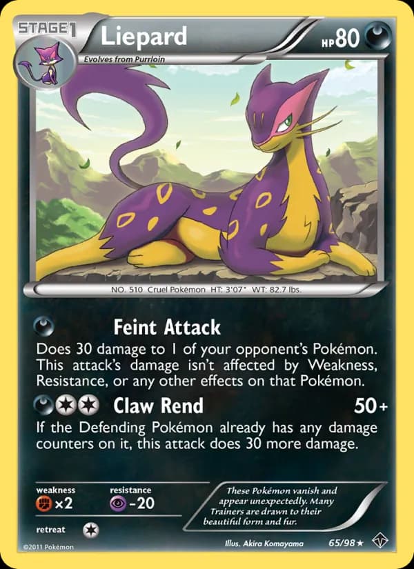 Liepard card in English