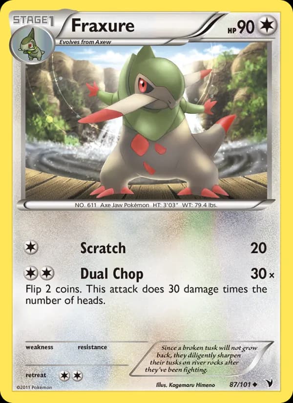 Fraxure card in English