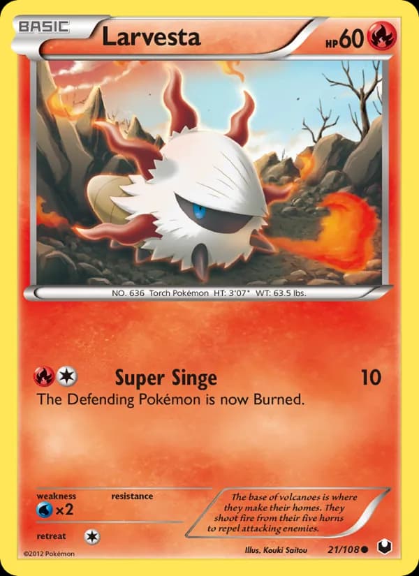 Larvesta card in English