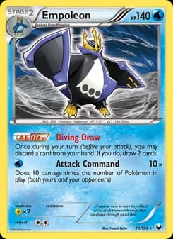 Empoleon card in English