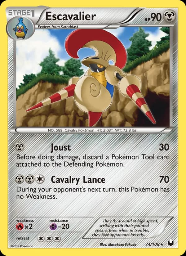 Escavalier card in English