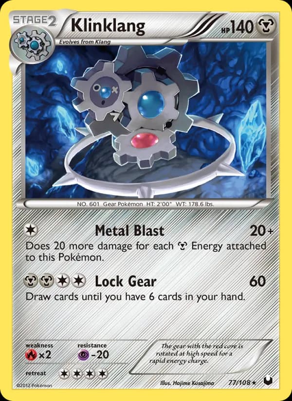 Klinklang card in English