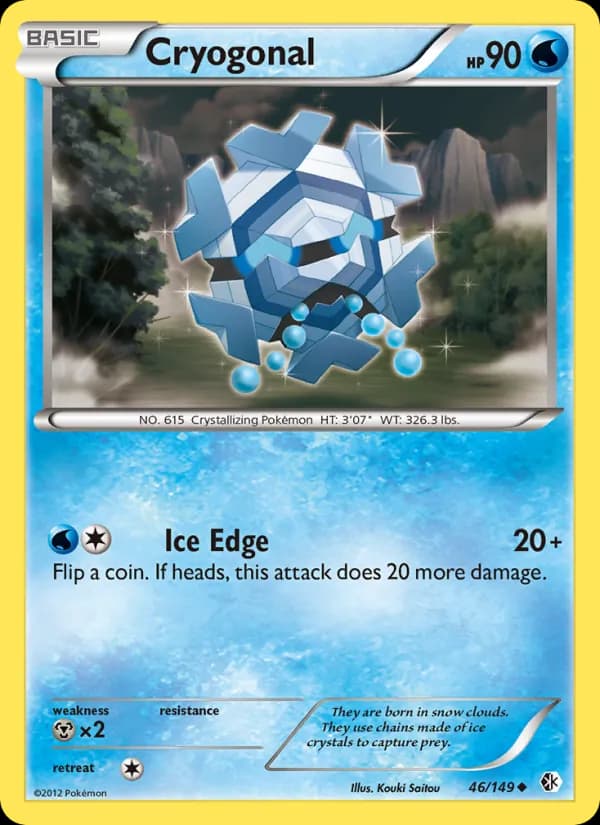 Cryogonal card in English