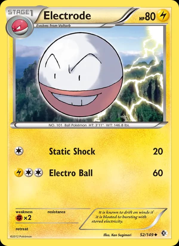Electrode card in English