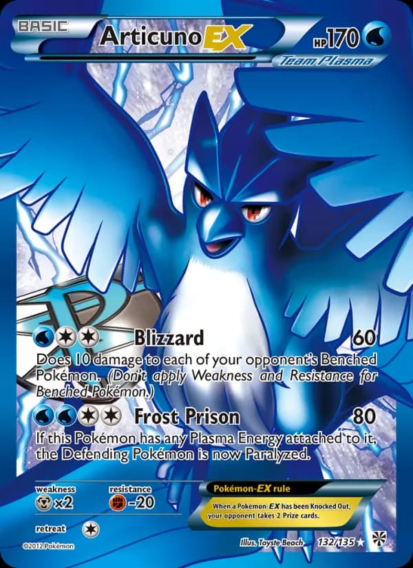 Articuno-EX card in English