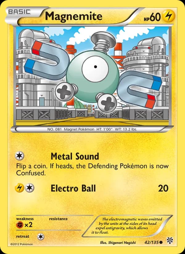 Magnemite card in English