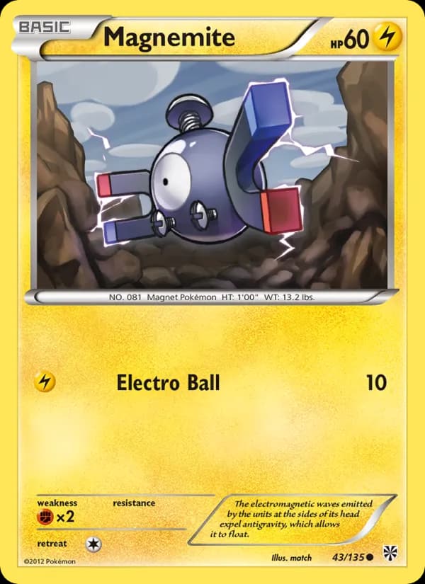 Magnemite card in English