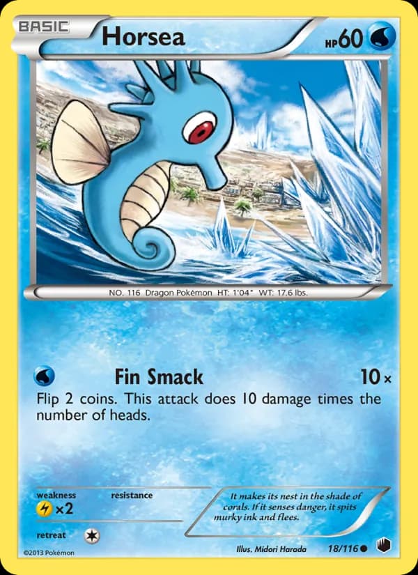 Horsea card in English