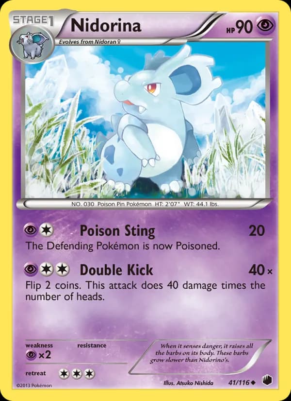 Nidorina card in English