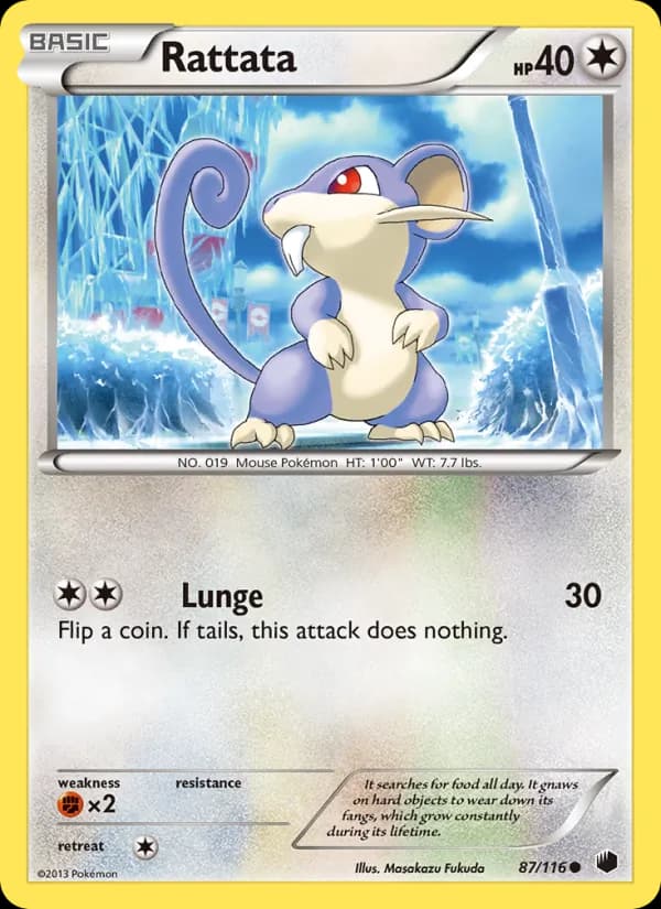 Rattata card in English