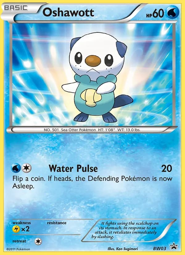 Oshawott card in English