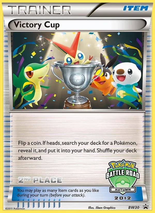 Victory Cup card in English