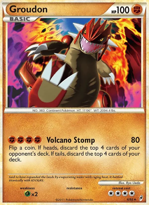 Groudon card in English