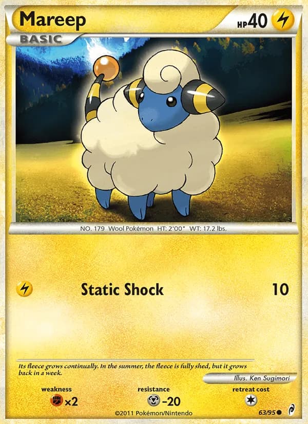 Mareep card in English