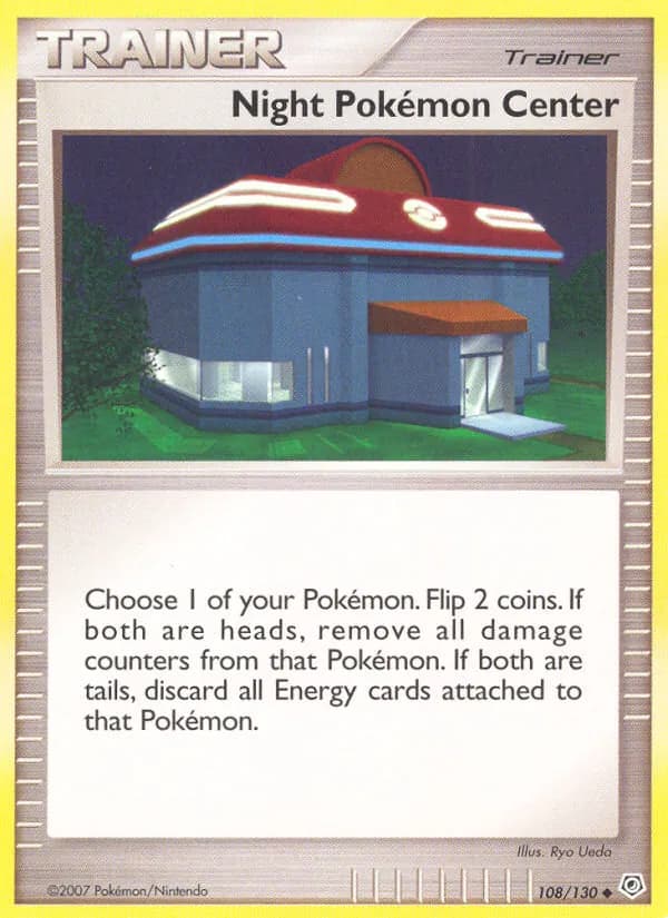 Night Pokémon Center card in English