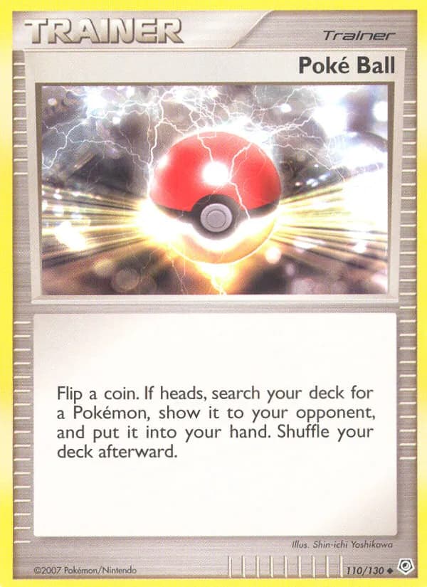 Poké Ball card in English