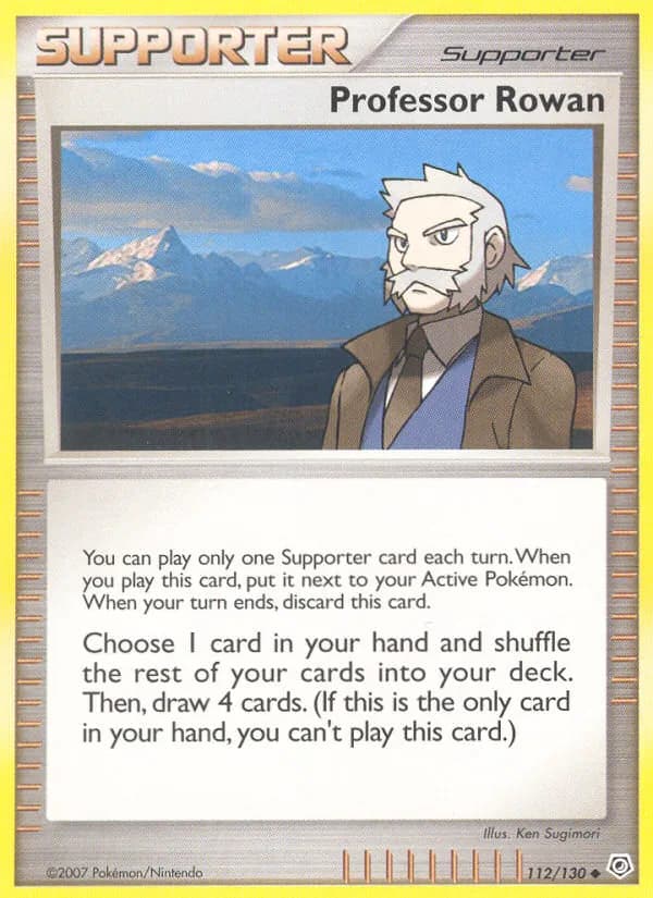 Professor Rowan card in English