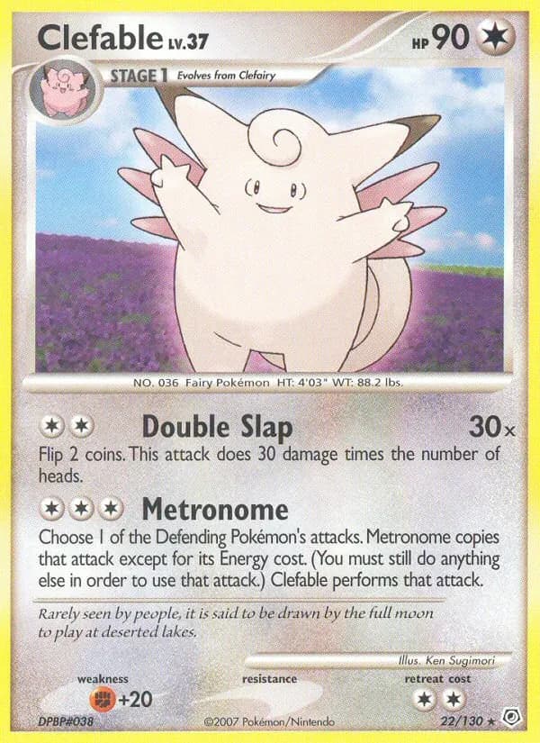 Clefable card in English
