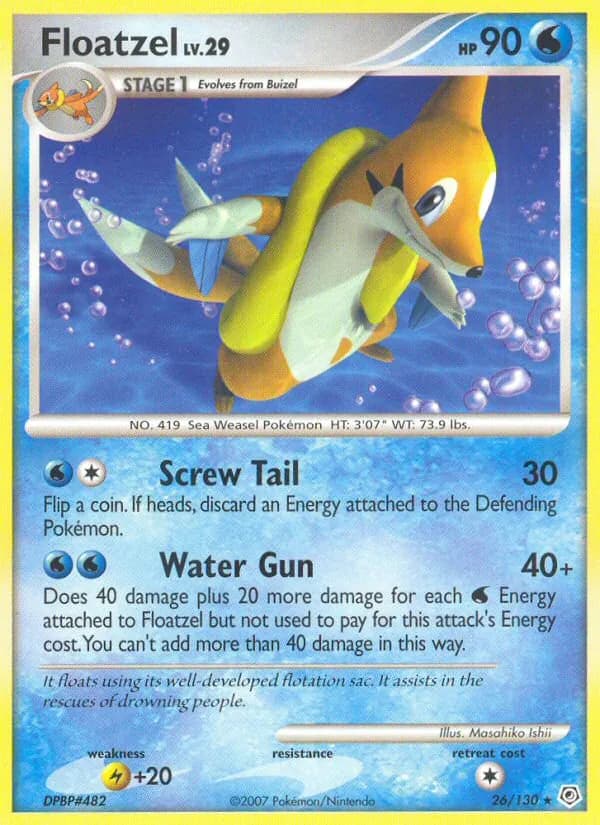 Floatzel card in English