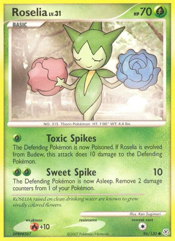 Roselia card in English