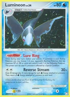 Lumineon card in English