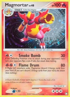 Magmortar card in English