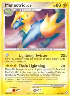 Manectric card in English