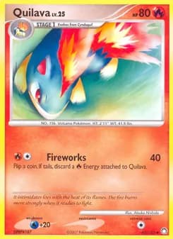 Quilava card in English