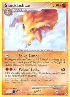 Sandslash card in English