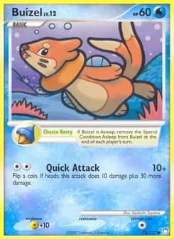 Buizel card in English