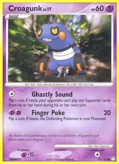 Croagunk card in English
