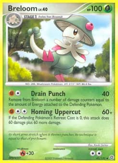 Breloom card in English