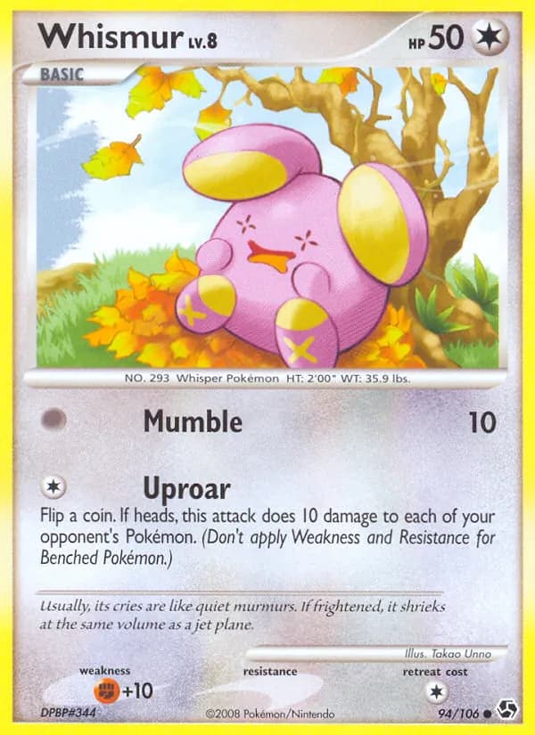 Whismur card in English