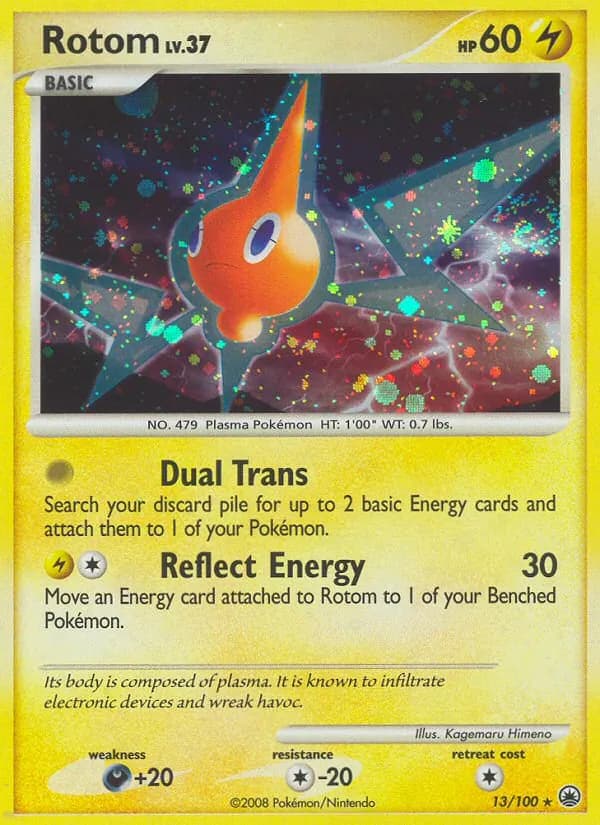 Rotom card in English