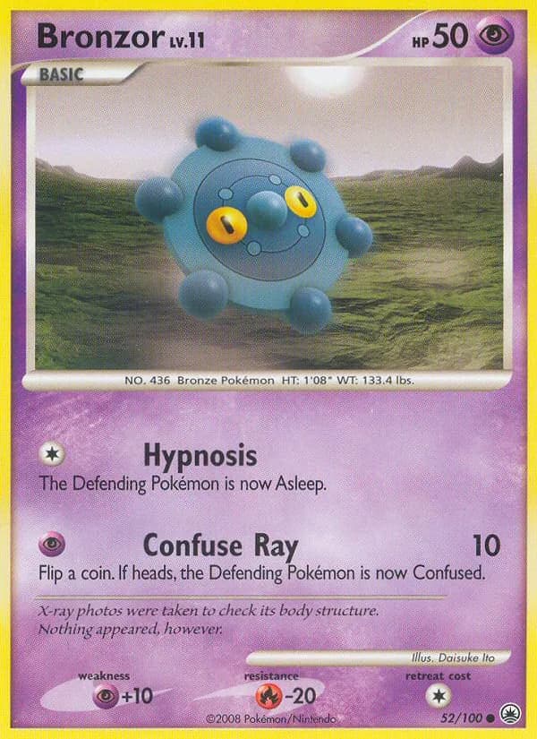 Bronzor card in English