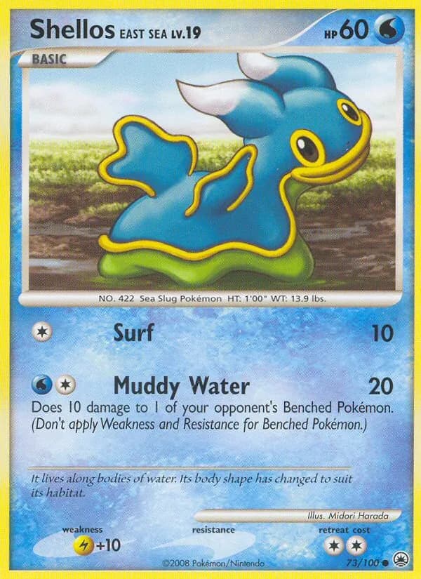 Shellos East Sea card in English