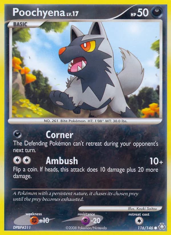 Poochyena card in English