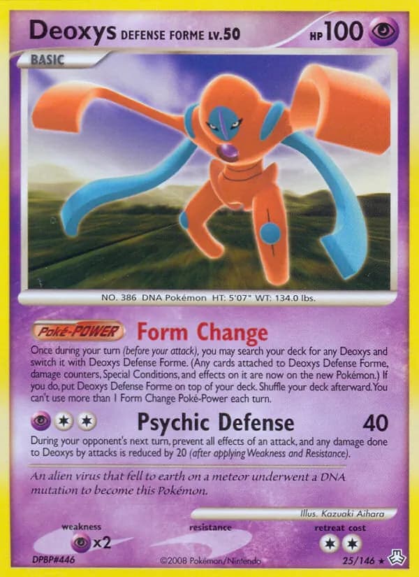 Deoxys Defense Forme card in English