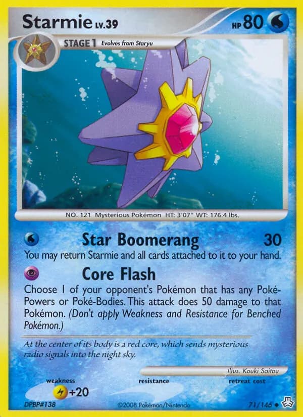 Starmie card in English