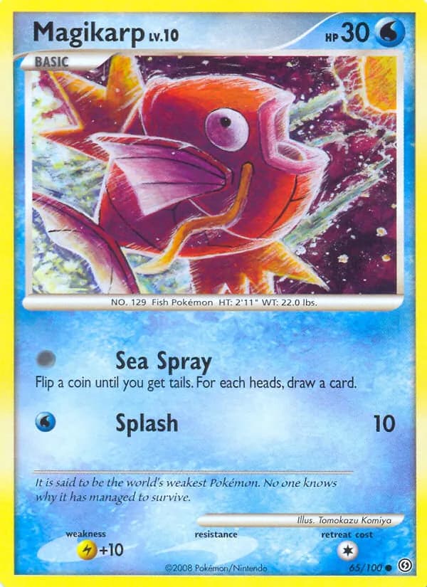 Magikarp card in English