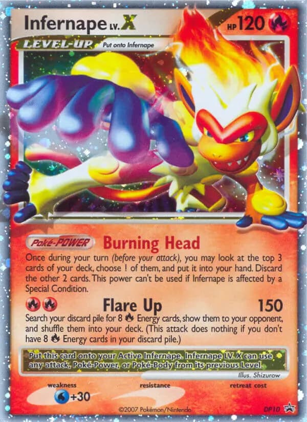 Infernape card in English