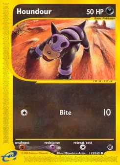 Houndour card in English