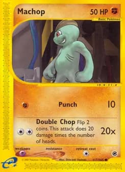 Machop card in English