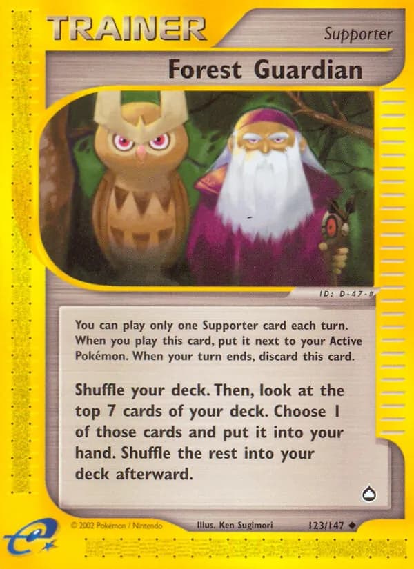 Forest Guardian card in English