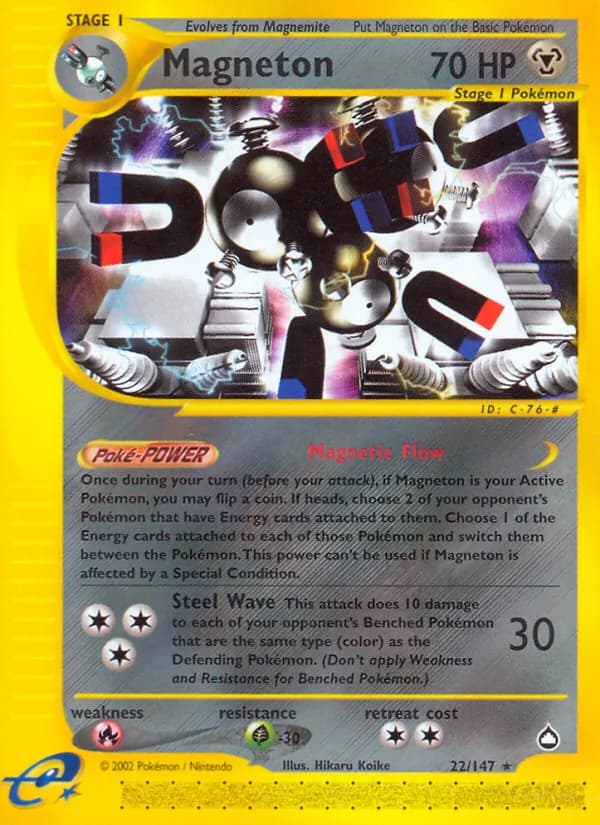 Magneton card in English
