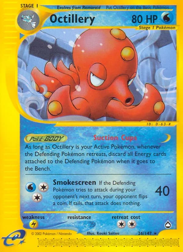 Octillery card in English