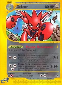 Scizor card in English