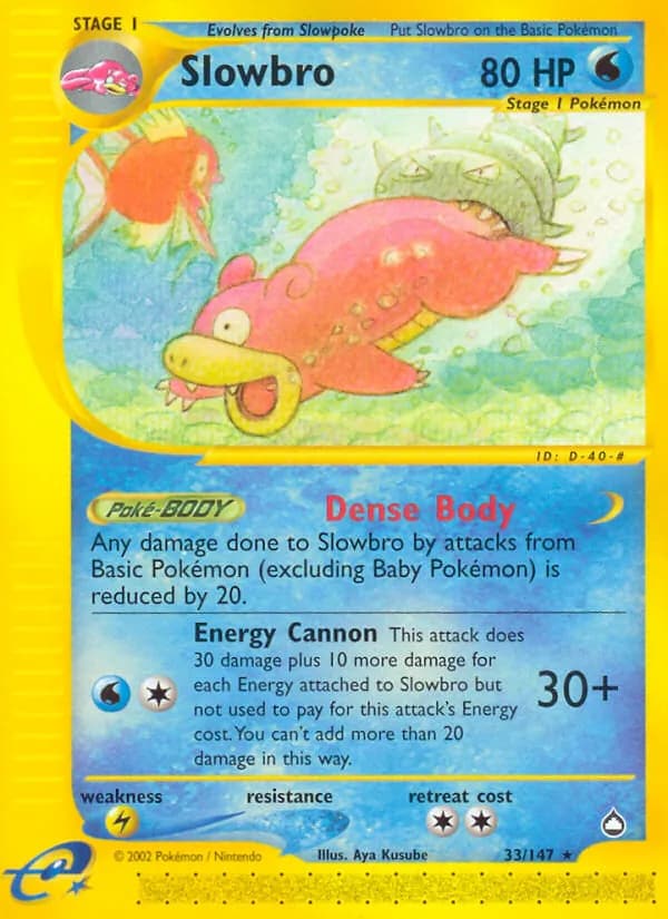Slowbro card in English