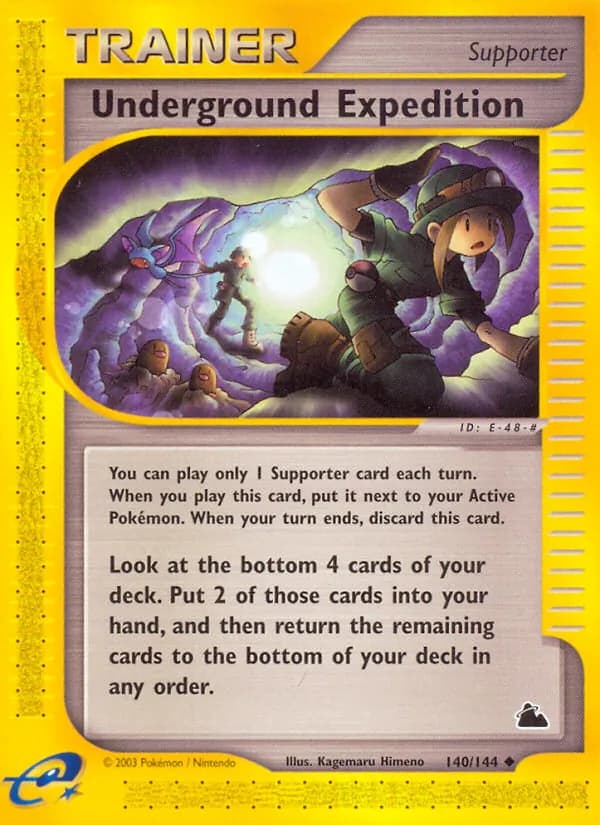 Underground Expedition card in English